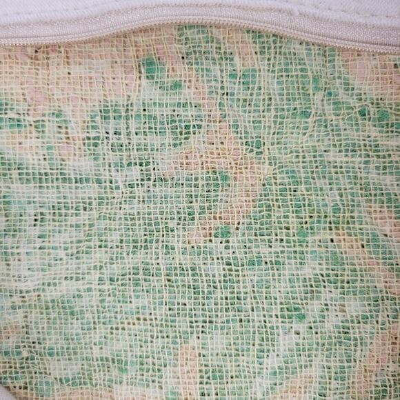 Vtg Handmade Wool Hooked Crab Pillow Cover 18x18 Coastal Nautical Beach Cottage - Picture 11 of 16